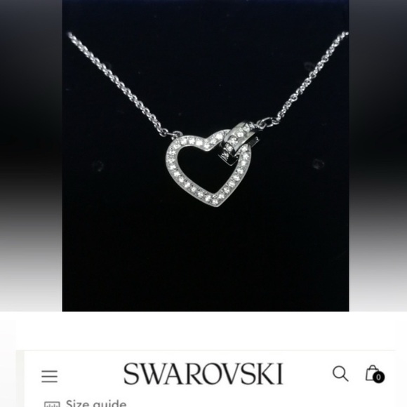 NWT Swarovski Lovely Heart Necklace - Picture 1 of 10